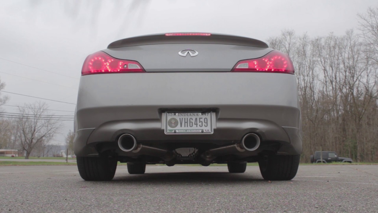 G37 Exhaust update YouTube