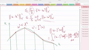 Lecture 15 Part 7: Error estimate in H1 Sobolev and L2 norms