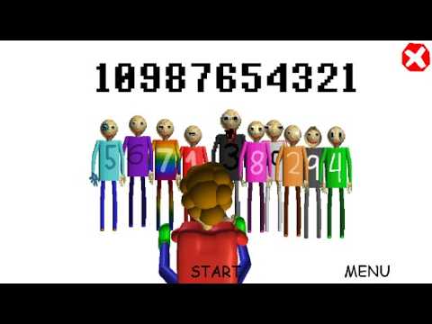 Baldi Split himself into 10 Numbers!?!? I 10987654321 (Baldi's basics ...