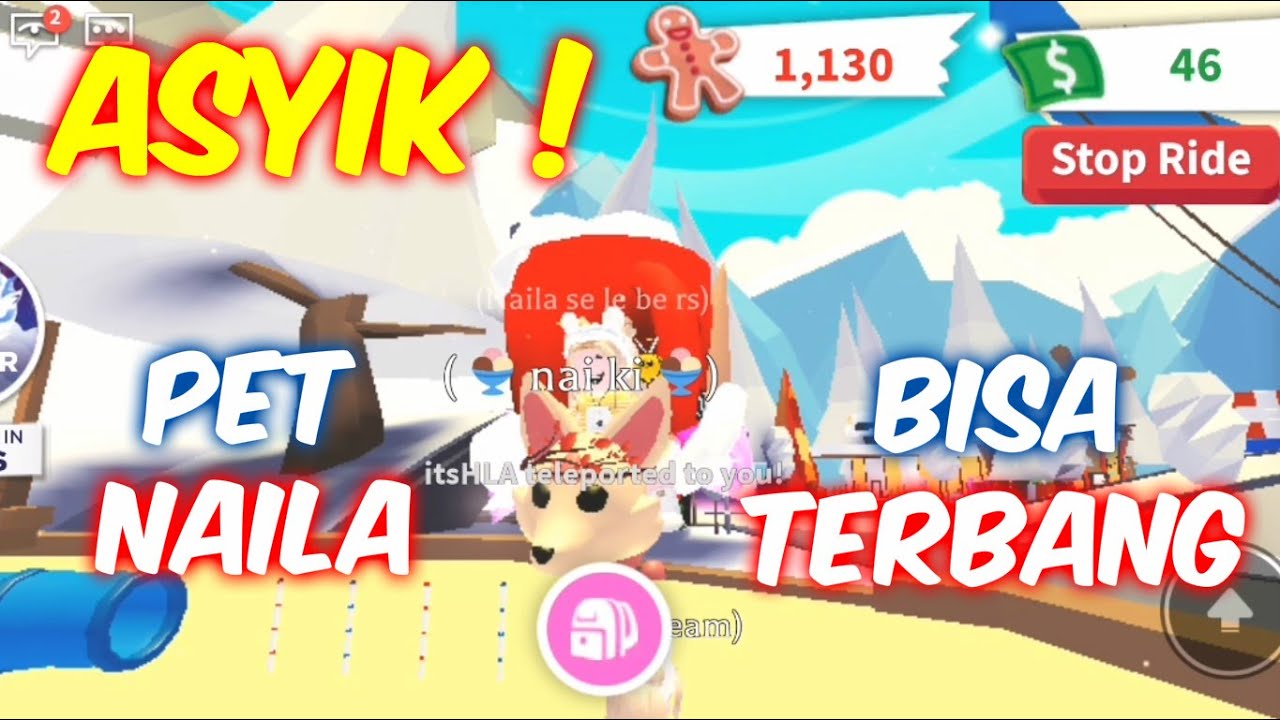 Horeee.. Pet Legend Naila Sudah Bisa Terbang dan Dikendarai | Roblox Indonesia | Adopt Me