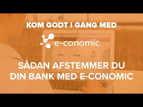 Sådan afstemmer du din bank med e-conomic