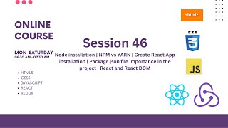 Web Development Training in Telugu | Node installation | NPM Vs Yarn - Session 46