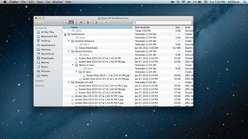 Show All Subdirectories Files and Folder Contents in Mac OS X Finder