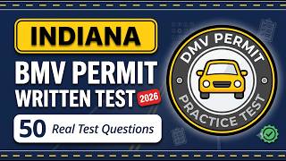 2026 Indiana BMV Written Test: IN Permit Practice Exam & Handbook Questions + Answers Tips