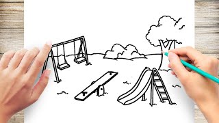 How To Draw Playground 