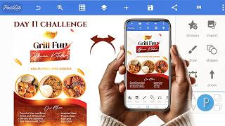 Create Professional Food Flyer Designs in Pixellab - Restaurant Menu Design Flyer screenshot 2