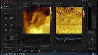 AFM (Nanosurf Drive) topography, phase imaging and indentation demonstration