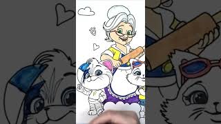 How to Color Funny Cat Coloring Cartoon 44 Cats 4 #shorts  #drawing #art #artforkids #cartoon  #cat