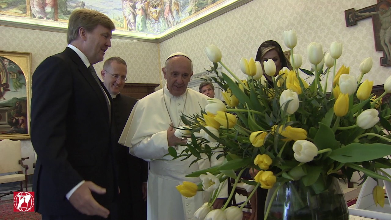 ⁣El Papa Francisco recibe a los reyes de Holanda en el Vaticano