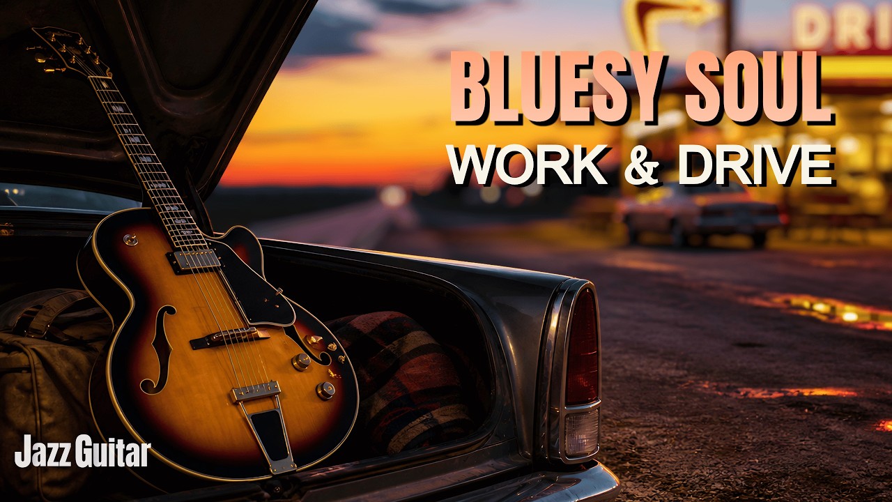 Roadside Jazz Guitar – Work & Driving | 2 Hours of Bluesy Soul