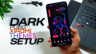 Dark pubg Home screen setup for XIAOMI devices | Dark theme lovers 😍🔥 | pubg lovers | HINDI | 2021 screenshot 3