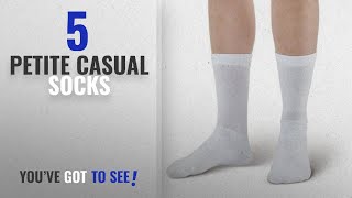 Petite Casual Socks Hot New Releases [ Winter 2018 ]: Women's Super Soft Socks White Crew for Shoe screenshot 1