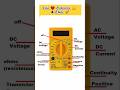 “Shocking Digital Multimeter Full Use | DC AC Voltage Current Resistance Easy Trick” #shorts