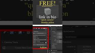 *FREE! quick_camera_v1_1 BLENDER ADDON *MADE IN INDIA*