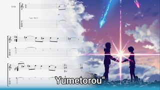 Download Lagu Kimi no nawa OST - Yumetorou - Radwimps - Tab Playthrough MP3