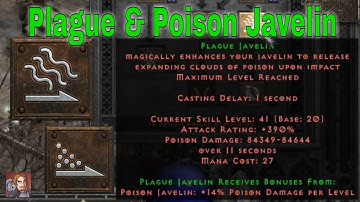D2R Skills & Abilities - Poison Javelin & Plague Javelin (Amazon Javelin & Spear Tree)