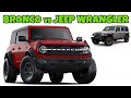 2021 Ford Bronco vs Jeep Wrangler - Comparison & Reaction from Off-Road Enthusiast of World Premiere