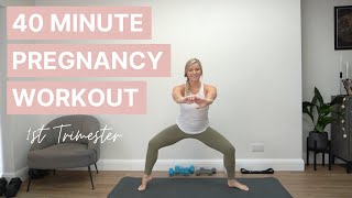 FULL BODY PREGNANCY WORKOUT | First Trimester