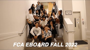 FCA Fall 2022 Eboard Intro Video