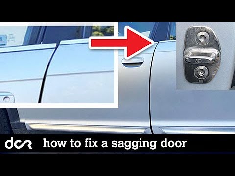 How To Fix a Sagging/Hard to close Car Door (explained on Audi, VW)