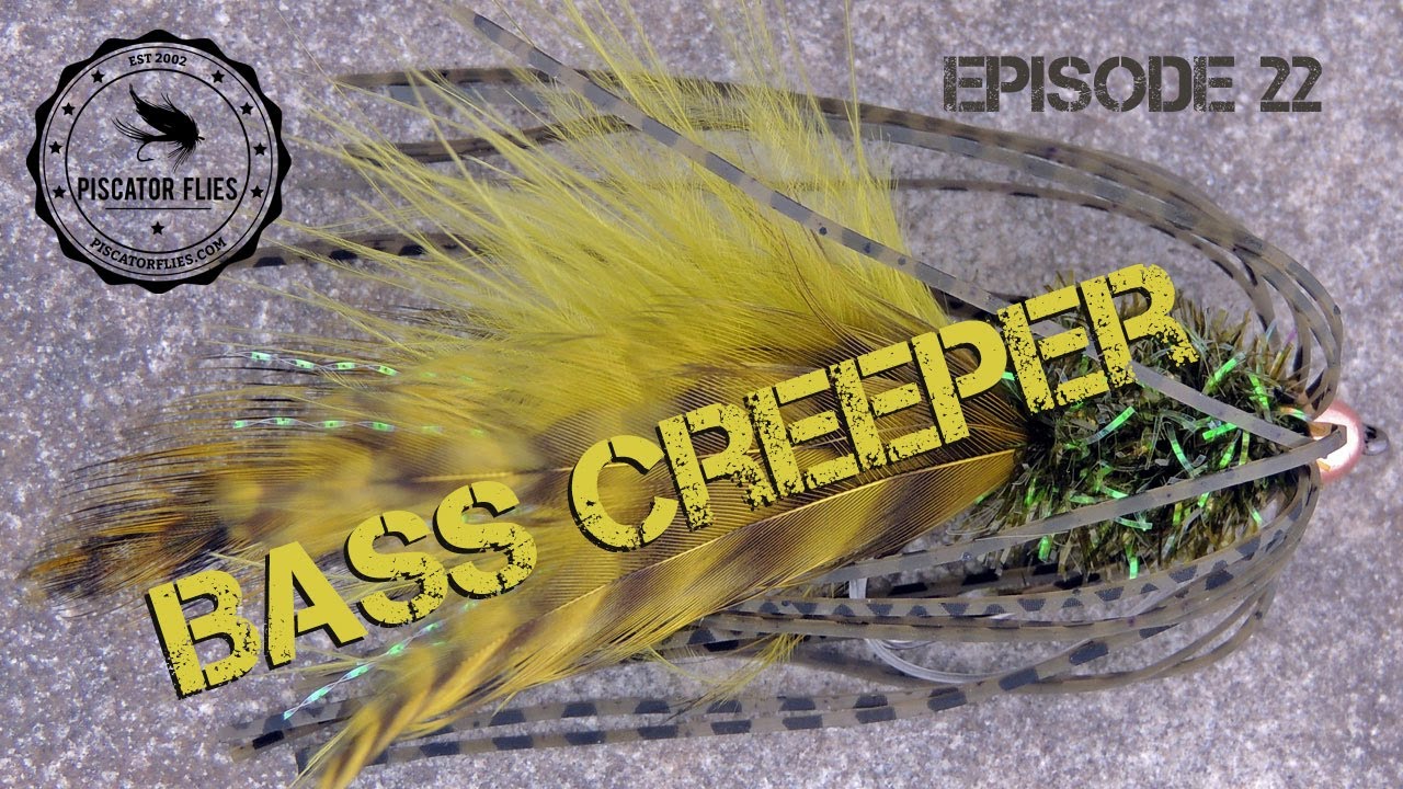Fly Tying the Bass Creeper Fly Pattern for Bass and Pike Piscator