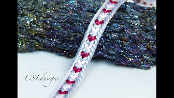 Multi colour hearts kumihimo braid ⎮ Valentine