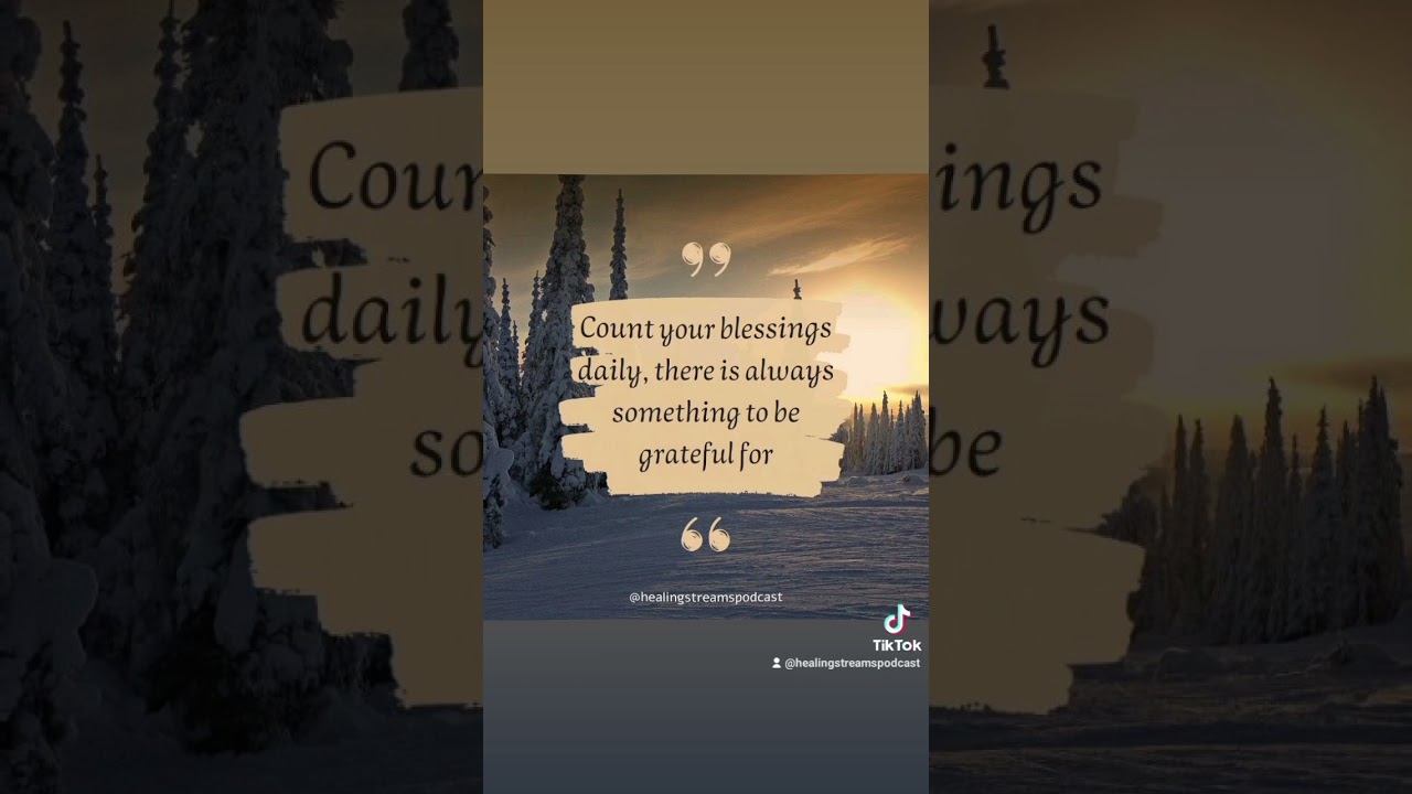 Reflect on the goodness of God and you will discover there is something to thank God for