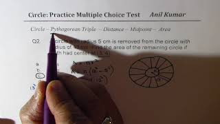 ACT SAT Practice Test 4 Circle Related Questions | ACT -GCSE-EDEXCEL-SAT