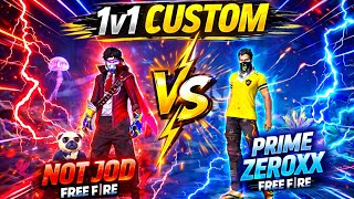 NOT JOD VS PRIME ZEROXX 🤯👾👽 #freefire #garenafreefire #1v1 #subscribe #freefiregameplay #honda125 
