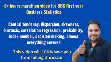 Complete Statistics in one video | For BBS first year business statistics and BBA