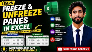 Freeze & Unfreeze Panes in Excel | Keep Headers Visible While Scrolling
