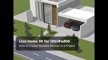 How to Create Multiple Houses in a Project - Live Home 3D Pro for iOS/iPadOS Tutorials