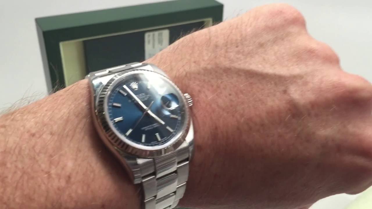 Rolex Datejust 116234 Blue Dial Oyster 