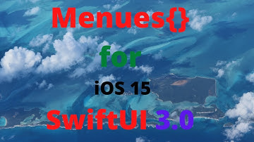 How to use Menu in SwiftUI 3.0