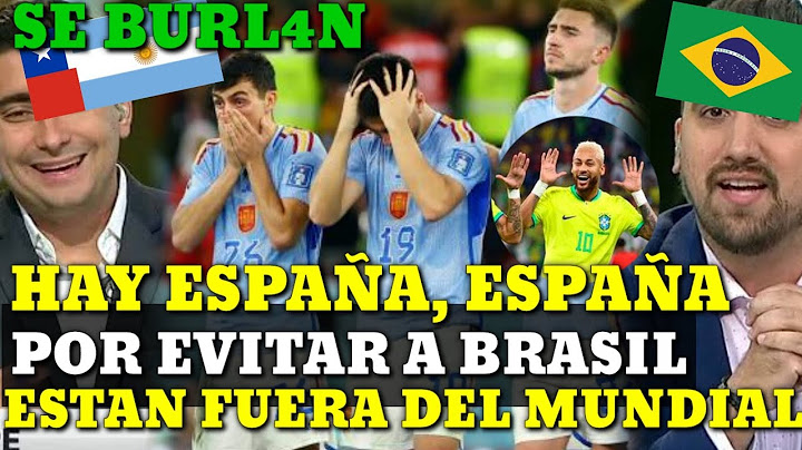 SUDAMERICA SE BURLA de ESPAÑA por EVITAR A BRASIL y son ELIMINADOS por MARRUECOS