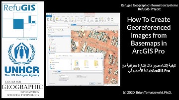 How To Create Georeferenced Images from Basemaps in ArcGIS Pro #maps #gis #refugis #arabic #خرائط