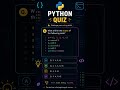 “Can you guess it? 👀”#pythonquiz #pythoncoding #learnpython #codingchallenge #programming