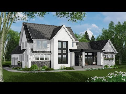  Architectural  Designs  Ultra Modern Farmhouse  Plan  14667RK 