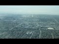 COCKPIT VIEW OF LANDING AT LOS ANGELES LAX INT AIRPORT