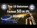 Ipl records top 10 fastest fifty in ipl t20 cricket history,suresh raina, chris gayle, David