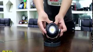 地球儀型LEDライト 10w コンパクト 軽量 900LM 灯体360°回転可 COBチップ 一年保証 充電式 IP65 品番：YC-19P