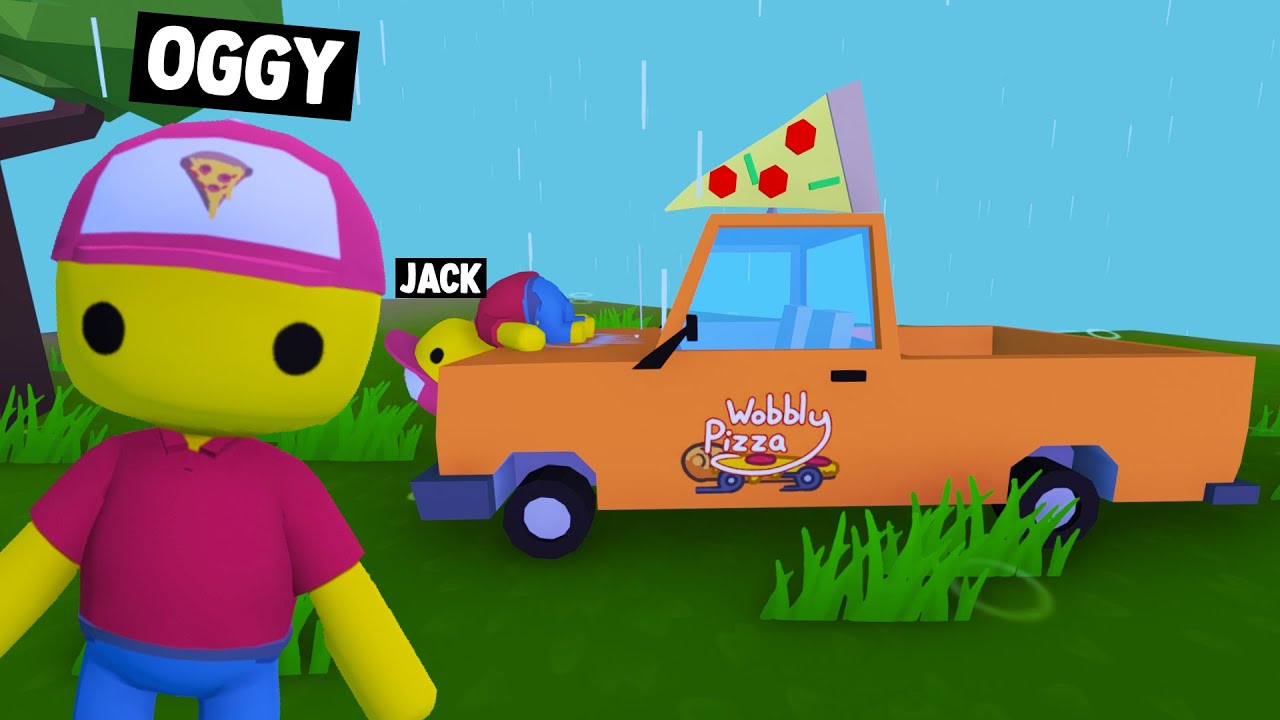 OGGY'S FAVOURITE FOOD IS PIZZA | A PIZZA DELIVERY  IN WOBBLY LIFE