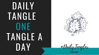 Daily Tangle - Pattern  Focus -  Arium   | How to draw | #DailyTangler