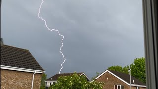 Loud Spring Thunderstorms  Northamptonshire, UK  9 May 2023