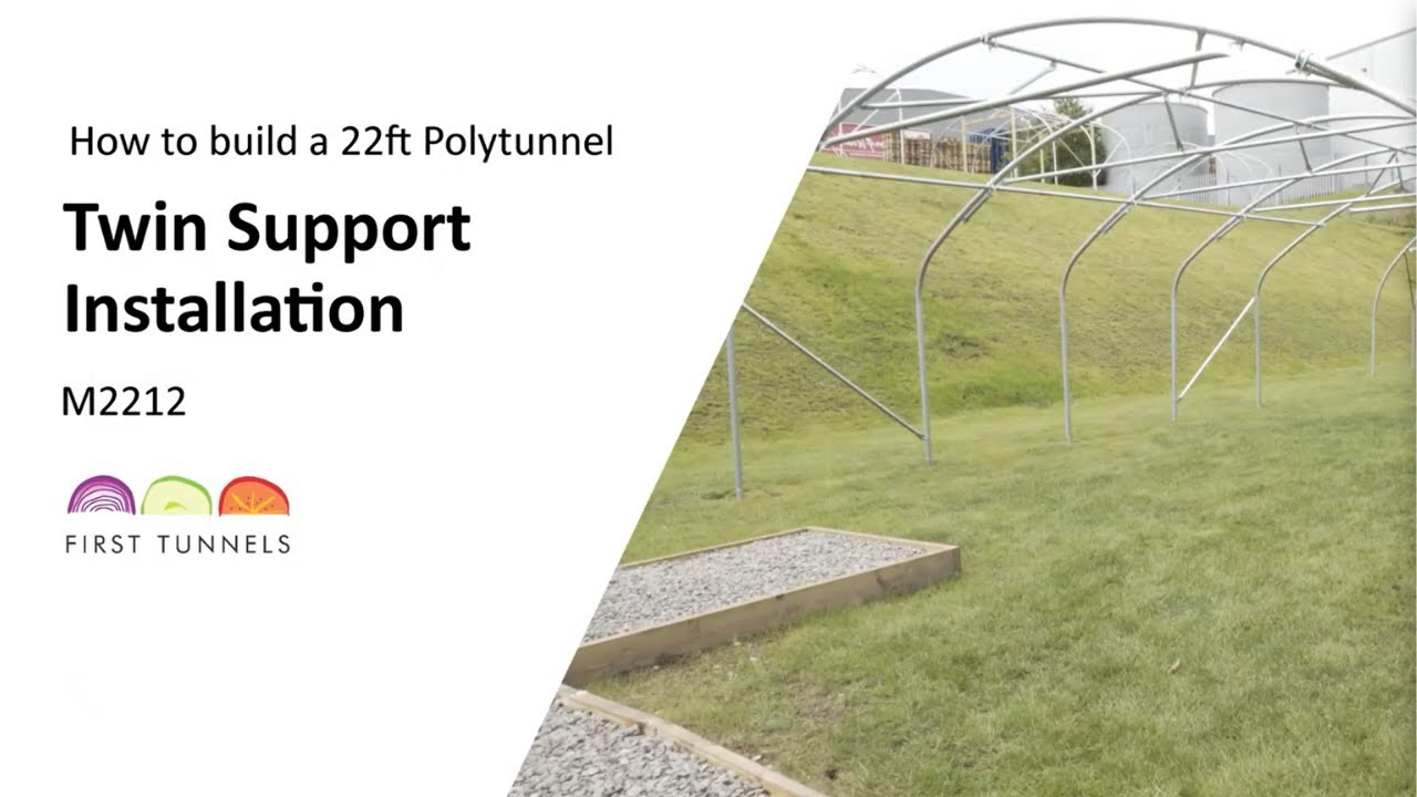 22ft Polytunnel | Twin Support Expert Assembly | M2212