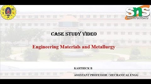 Case Study Video on Material Failure Analysis of Gear | Material Science | SNS Institutions