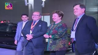 G20 Summit: IMF Chief Kristalina Georgieva arrives in Delhi, is enthralled by Sambalpuri Dance