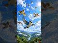 Bird flyinginthesky|animals birds cartoon video|#shorts #trending #viral #ai #cartoon #animals#birds