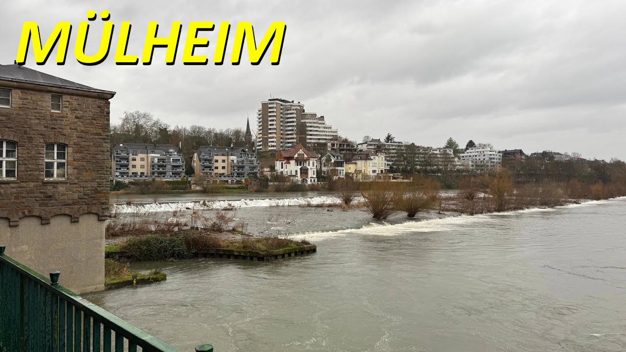 Mülheim walking 4K | Ein nasser Vormittag im Winter 2024/25