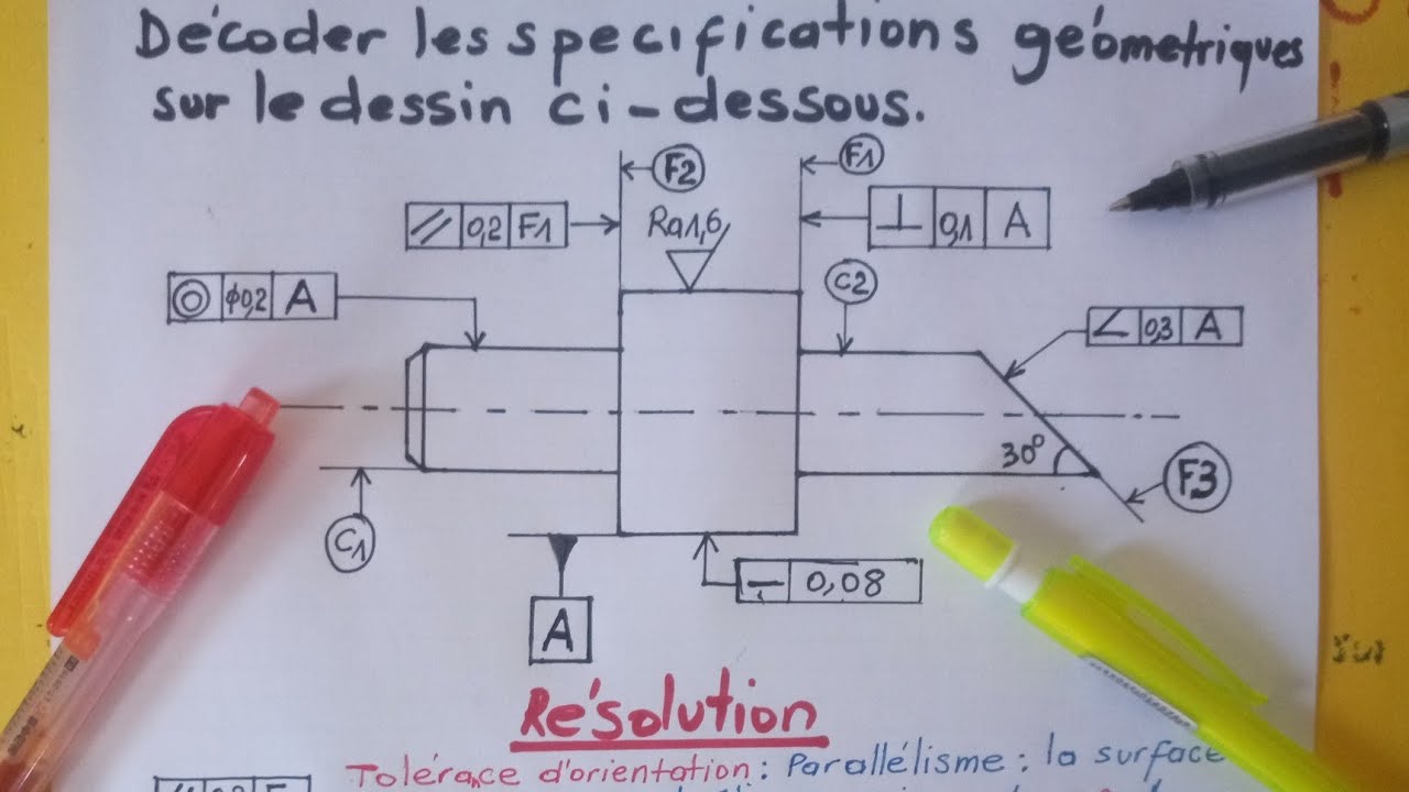 Tolérances géométriques TD sur les tolérances géométriques YouTube Tolérances géométriques TD sur les tolérances géométriques YouTube